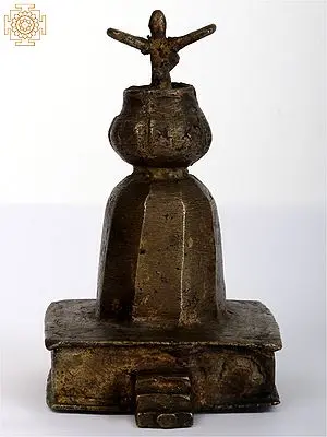 4" Small Bronze Temple of Tulsi | Collective Item