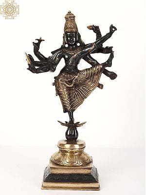 16" Lord Vamana Ulagalantha Perumal Brass Statue