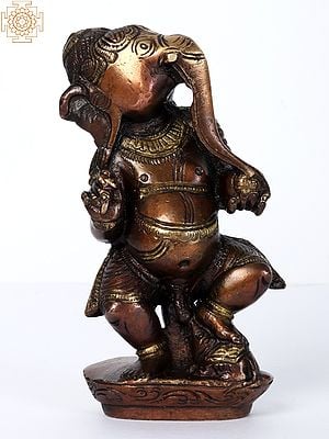5" Small Bhagwan Ganpati ji Brass Statue