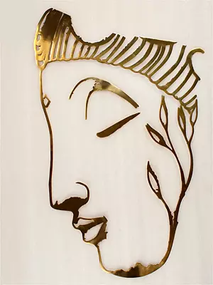 37" Large Buddha Face Wall Decor
