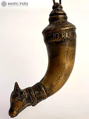 6" Nandi Mukh Jaladhari for Abhisheka in Brass