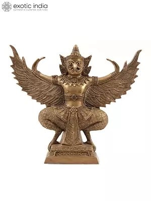 14" Garuda Statue - The God of Strength and Vigilance
