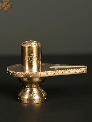 3" Small Brass Shivalinga
