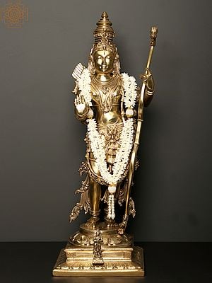30" Lord Rama Panchaloha Bronze Statue - Embodiment of Dharma