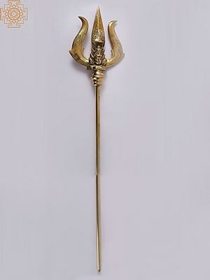 Brass Goddess Mariamman Design Trishul