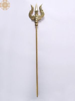 Lord Shiva's Trishul in Brass (Multiple Sizes)