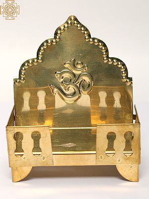 Brass Throne with Om in Center