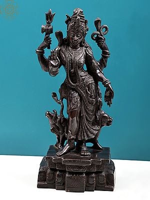 18" Ardhanarishvara (Shiva and Parvati) | Brass | Handmade | Made In India