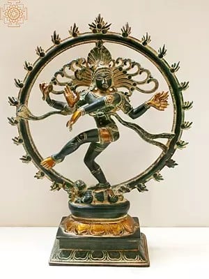 13" Nataraja Brass Sculpture