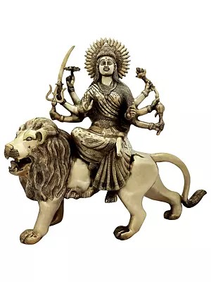 21" Devi Durga In Brass | Handmade | Made In India