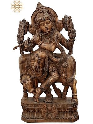 The Bovine Companion Tribhanga Murari (Krishna)