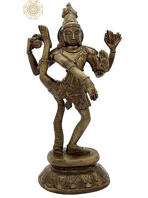 12" Shiva Tandava In Brass | Handmade | Made In India