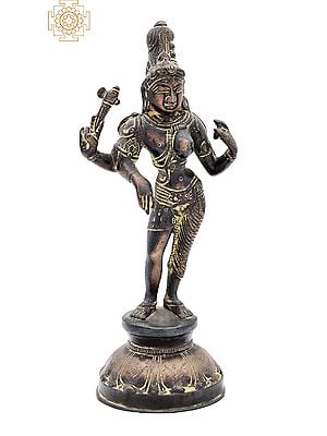 8" Ardhanarishvara Brass Statue | Handmade | Made in India