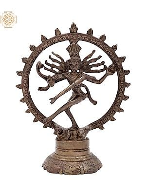 7" Nataraja Brass Sculpture | Handmade | Made in India