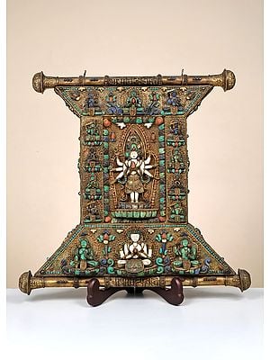 Copper Decorative Lokeshvara  Mandala