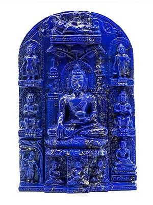 8" Gautama Buddha Made of Lapis Lazuli Gemstone