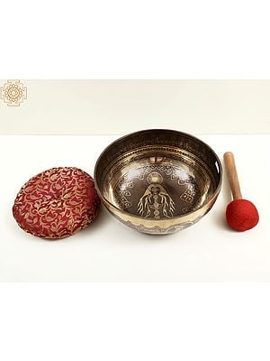 10" Singing Bowl with the Image of Lord Shiva