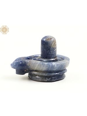 1" Small Shiva Linga Made of Sapphire Stone