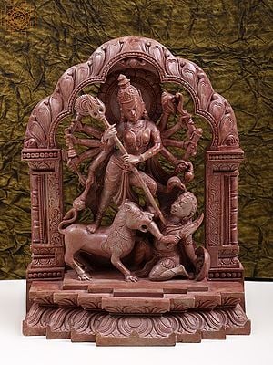 11" Goddess Mahishasura Mardini From Orissa | Handmade
