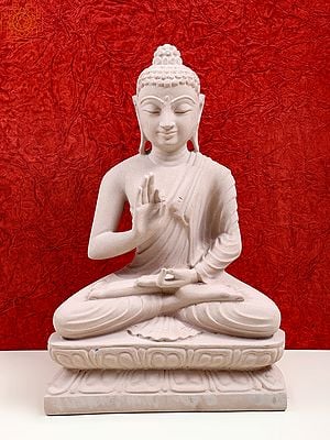 15" Gautam Buddha Preaching His Dharma | Handmade