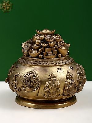 6" Bronze Feng Shui Wealth Pot (Superfine)