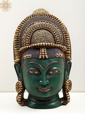 13" Stone Goddess Uma Devi Head