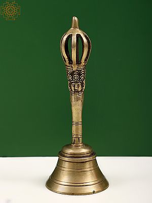 7" Brass Handheld Dorje Bell