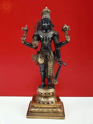 21" Harihara, An Example Of Eclectic Indian Iconography In Brass | Handmade | Made In India