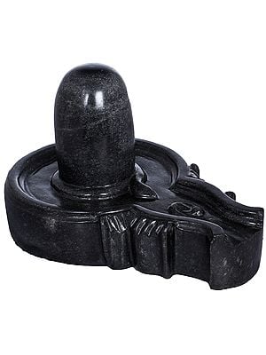 Shiva Linga Carved in Stone