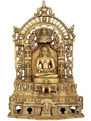 12" Jain Tirthankara In Brass | Handmade | Made In India