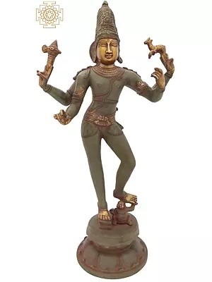 19" Lord Shiva as Pashupatinath (The Lord Of The Animals) In Brass | Handmade | Made In India