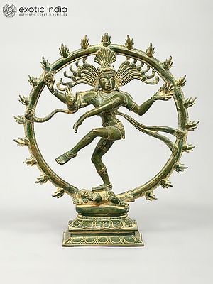 11" Nataraja Brass Figurine | Handmade | Made in India