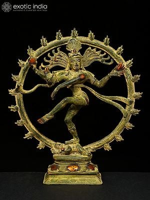 11" Nataraja Brass Figurine | Handmade | Made in India