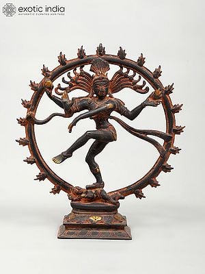 11" Nataraja Brass Figurine | Handmade | Made in India