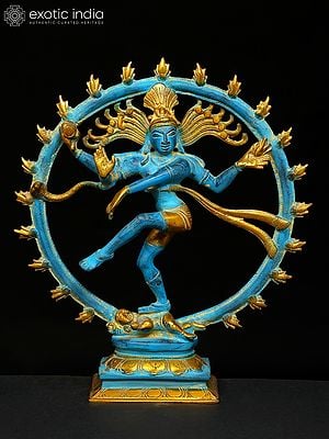 11" Nataraja Brass Figurine | Handmade | Made in India