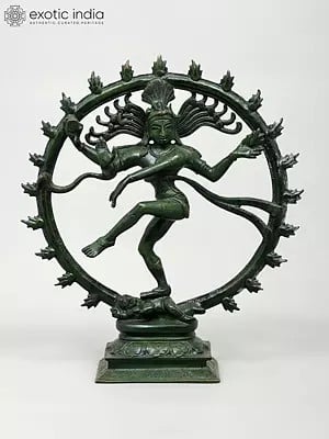 11" Nataraja Brass Figurine | Handmade | Made in India
