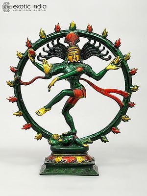 11" Nataraja Brass Figurine | Handmade | Made in India