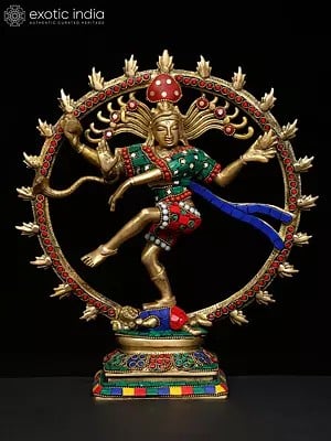 11" Nataraja Brass Figurine | Handmade | Made in India