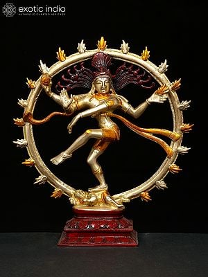 11" Nataraja Brass Figurine | Handmade | Made in India