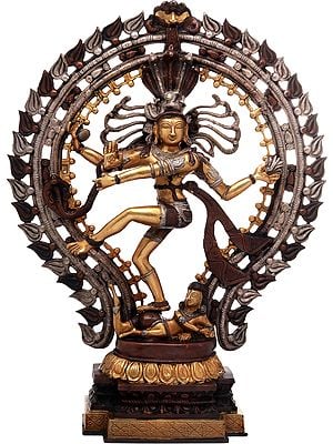 22" Lord Shiva  as Nataraja In Brass | Handmade | Made In India