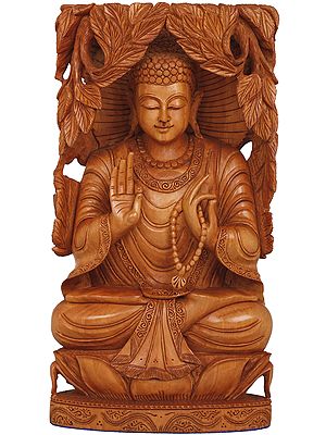 Buddha Preaching Under The Bodhi Tree - Tibetan Buddhist