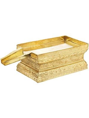 21" Abhisheka Patra In Brass | Handmade | Made In India