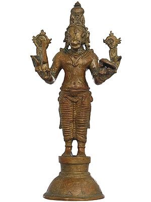 6" Horse Headed Avatara Of Lord Vishnu | Handmade | Madhuchista Vidhana (Lost-Wax) | Panchaloha Bronze from Swamimalai