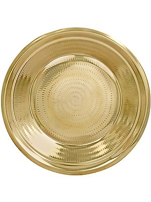 Brass Puja Thali (Parat)