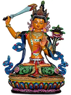 Manjushri,Tibetan Buddhist Bodhisattva of Transcendent Wisdom -Made in Nepal