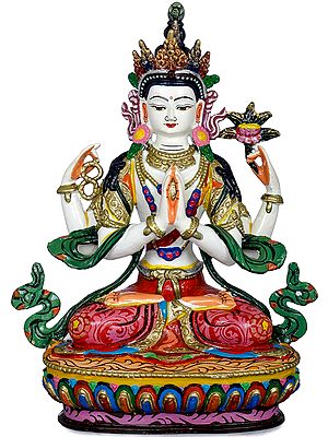 Tibetan Buddhist Bodhisattva Deity Chenrezig  (Made in Nepal)