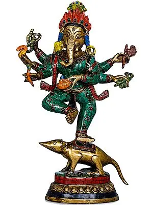Six Armed Dancing Ganesha