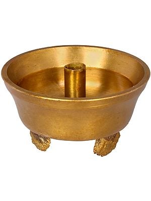 2" Small Puja Diya In Brass | Handmade | Made In India