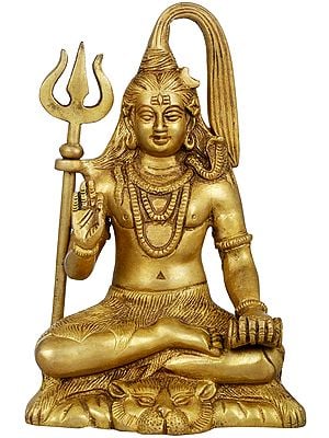 6" Bhagawan Shiva In Brass | Handmade | Made In India
