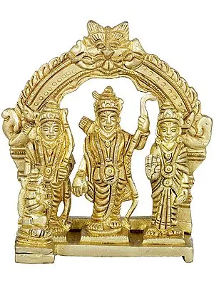 4" Small Rama Durbar In Brass | Handmade | Made In India